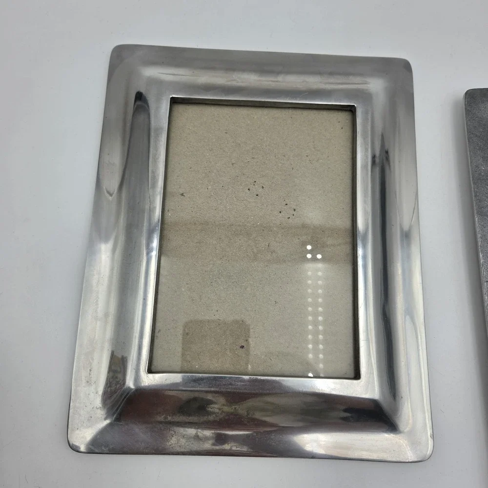 Vintage Lots of 2 Bella Lux Pewter Picture frame Silver 5